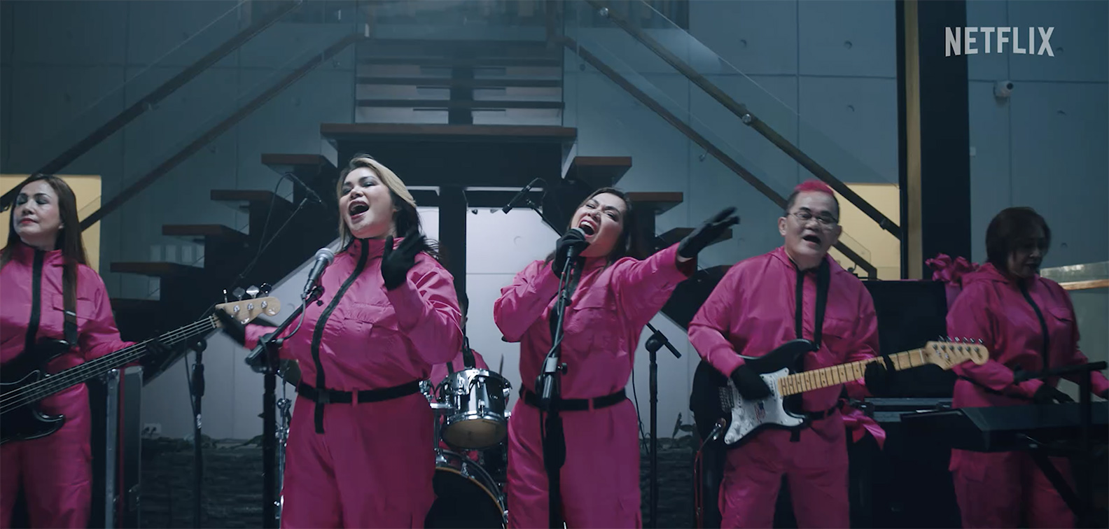 Netflix and GIGIL partner with rock band Aegis to issue warning to Filipino employers through Squid Game’s Christmas Bonus film