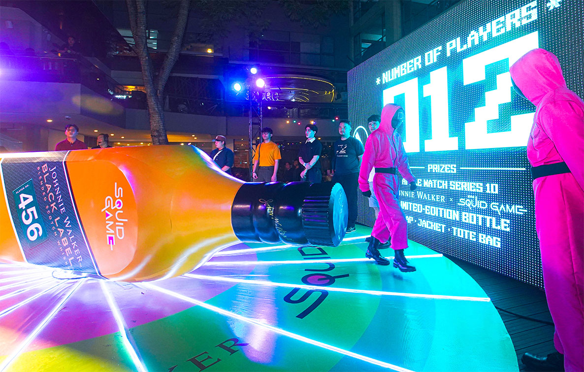 Johnnie Walker and Squid Games collaborate on giant ‘Spin The Bottle’ game in Manila