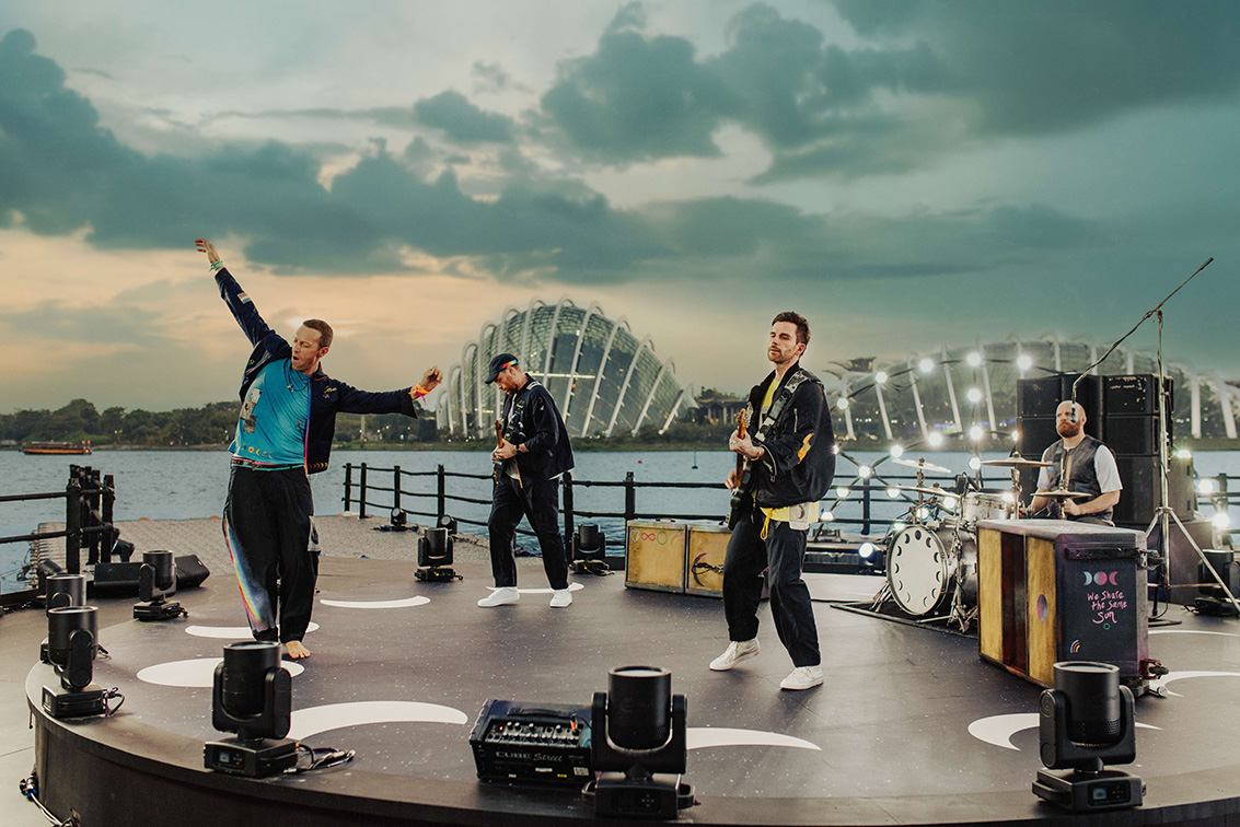 Coldplay films latest music video in Singapore