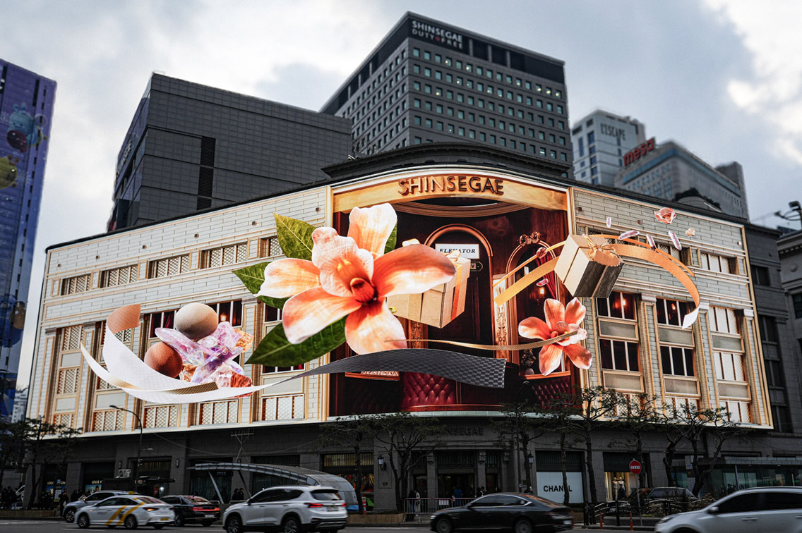 INNOCEAN’s DOOH campaign stands out in the heart of Myeongdong outside Shinsegae Square