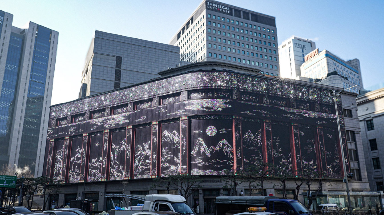 INNOCEAN’s DOOH campaign stands out in the heart of Myeongdong outside Shinsegae Square