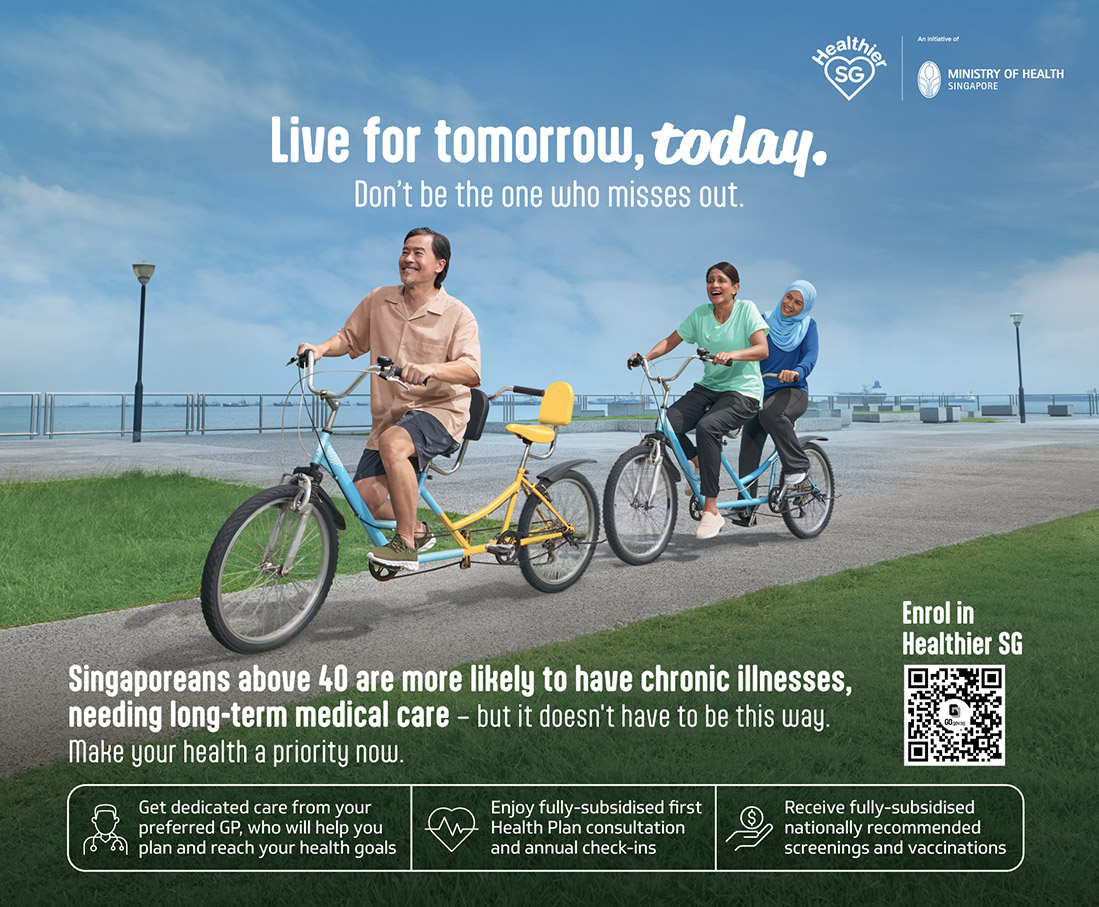 Singapore’s Ministry of Health encourages Singaporeans to “Live for Tomorrow, Today” via new Dentsu Creative integrated campaign