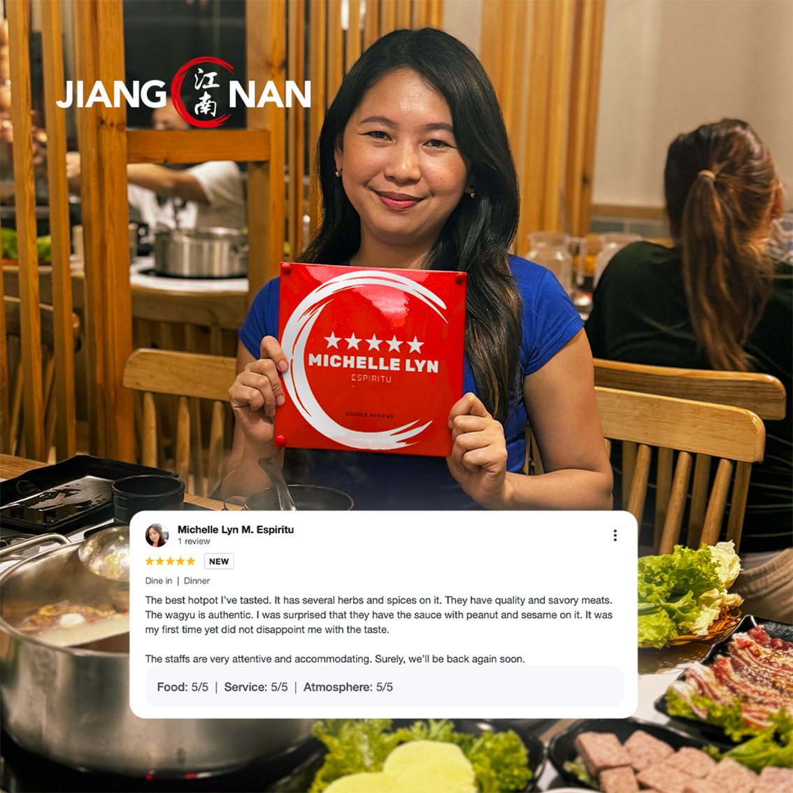 Jiang Nan restaurant receives the first Michelle Lyn in the Philippines in a campaign by GIGIL