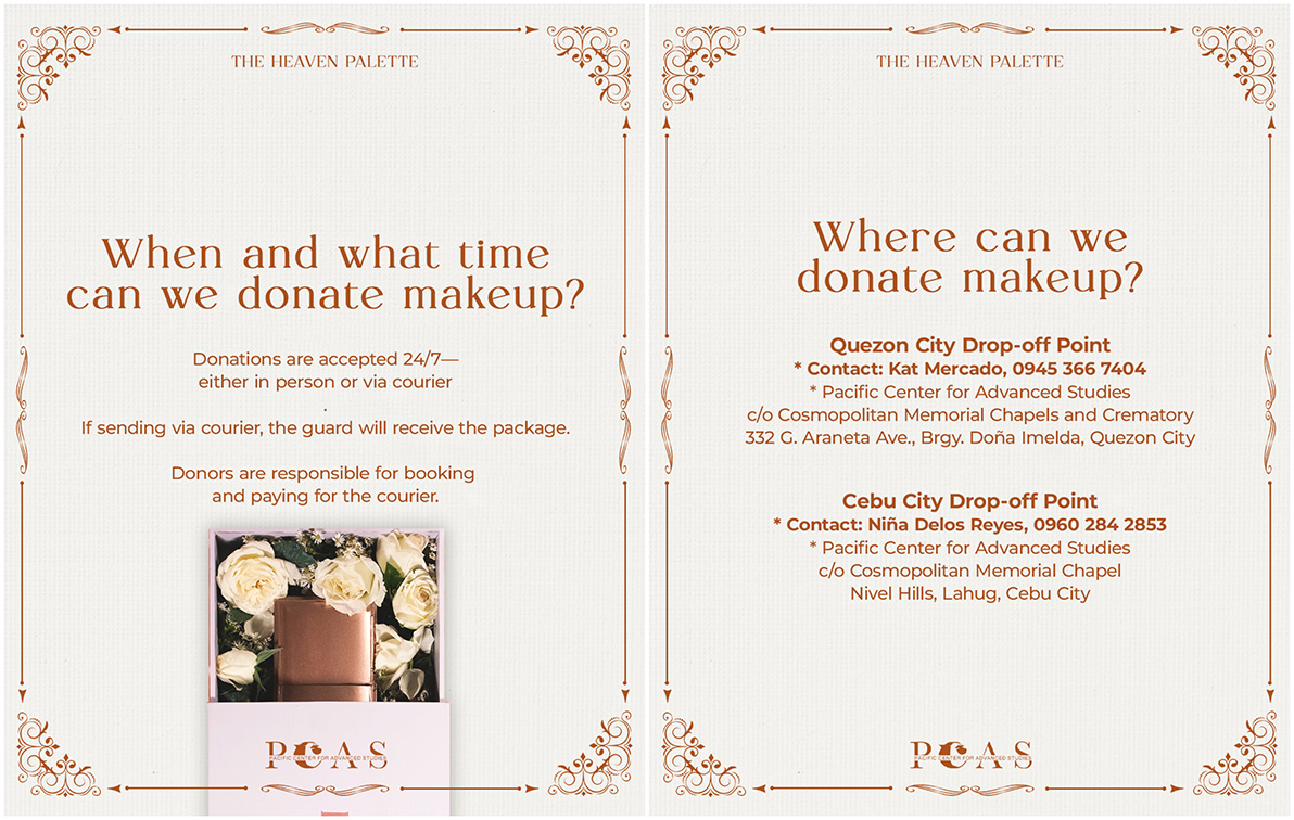 PCAS launches Heaven Palette to support embalmers-in-training with makeup donations