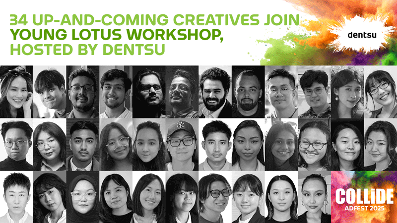 AdFest and Dentsu name the 34 young creatives attending the 2025 Young Lotus workshop