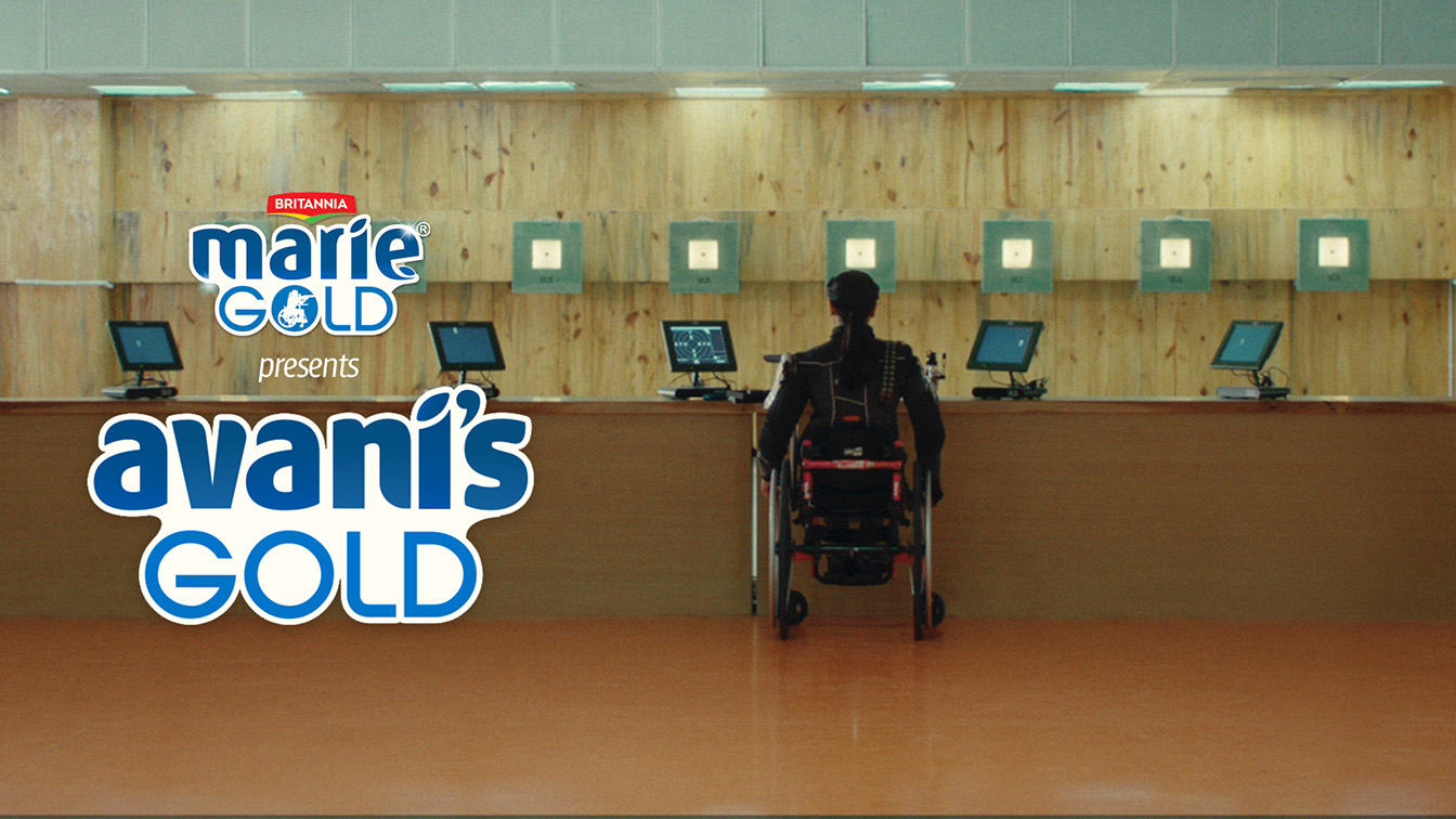 Britannia Marie Gold celebrates olympic Gold Medalist Avani Lekhara with bullseye biscuit