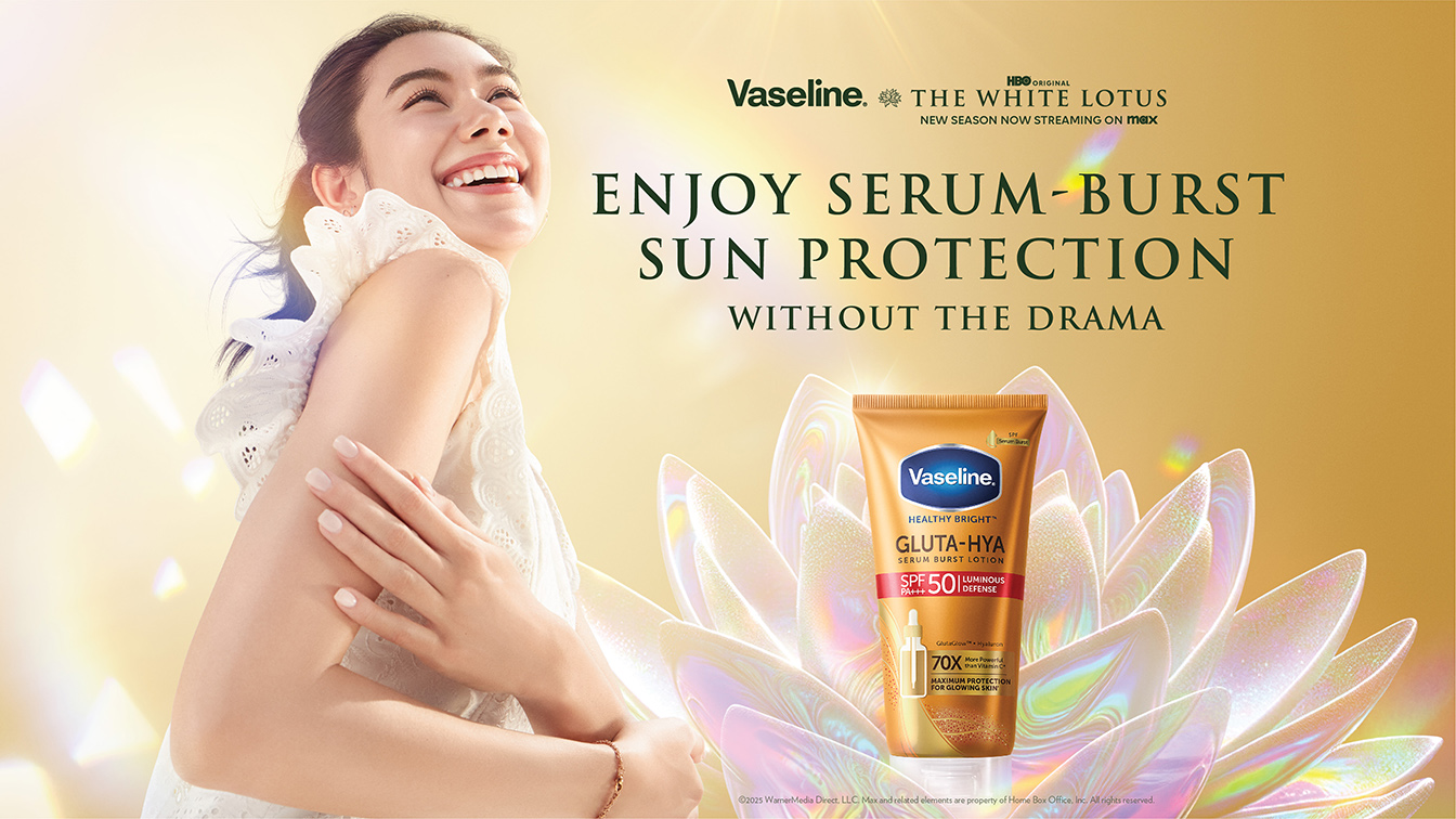 Vaseline launches new Vaseline Gluta-Hya SPF 50 campaign inspired by HBO’s The White Lotus
