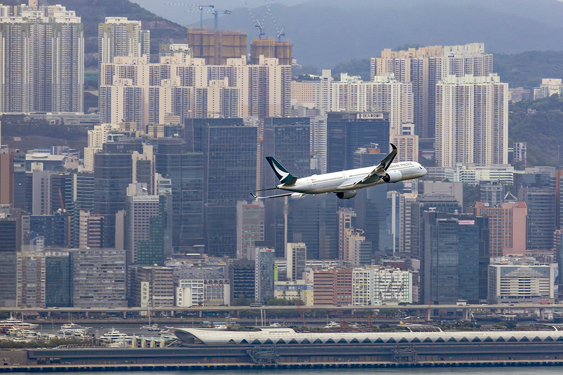 Flight CX8100 takes off: Cathay soars once more over Kai Tak in tribute to 100th anniversary