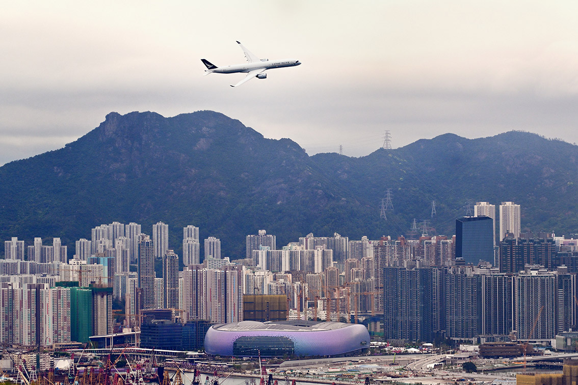 Flight CX8100 takes off: Cathay soars once more over Kai Tak in tribute to 100th anniversary