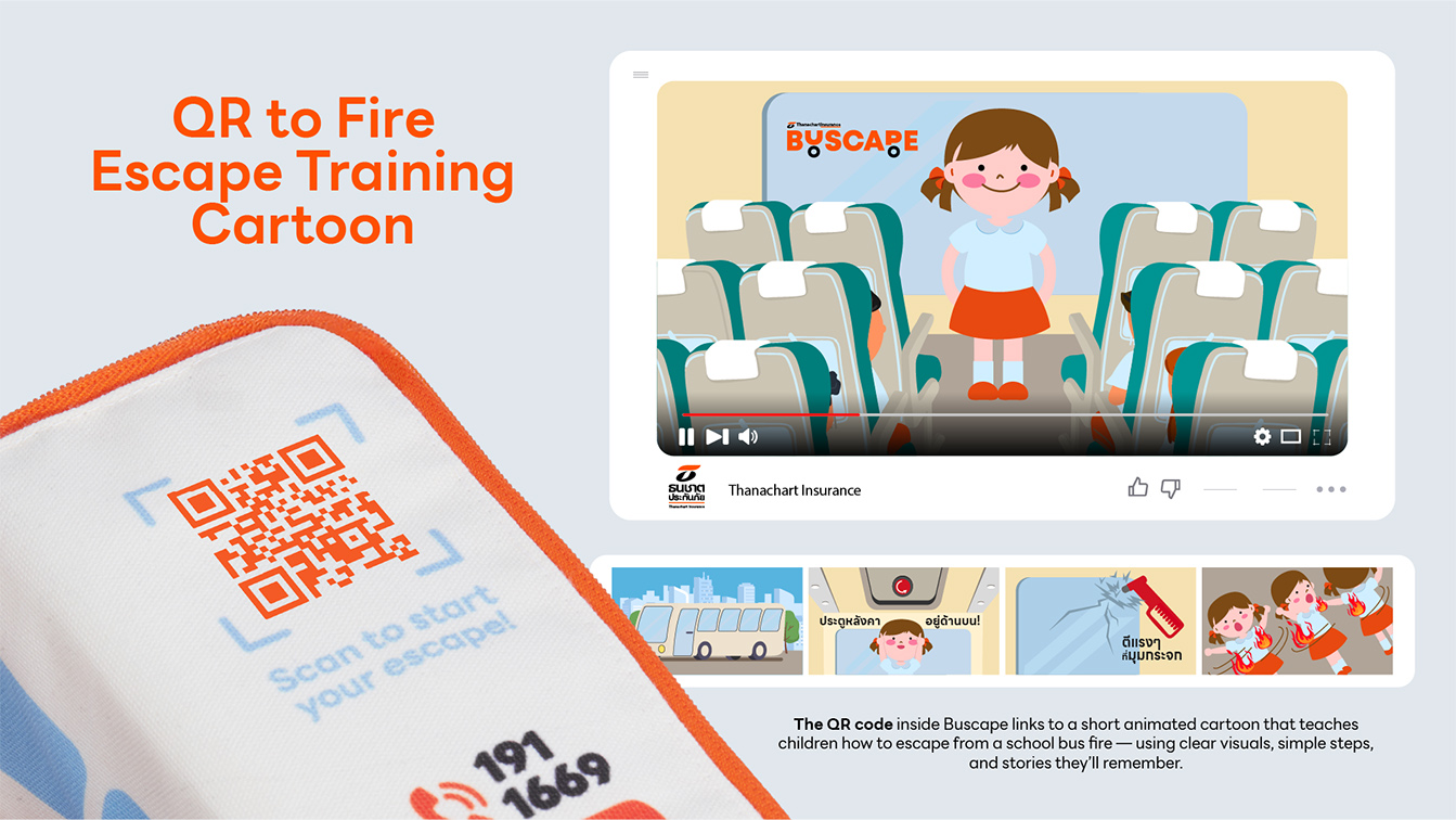 YDM Thailand’s Buscape campaign transforms everyday school supplies into life-saving fire escape training tools