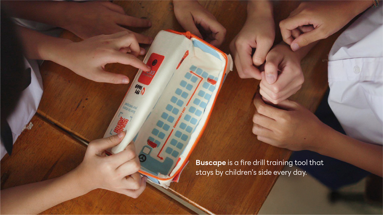 YDM Thailand’s Buscape campaign transforms everyday school supplies into life-saving fire escape training tools