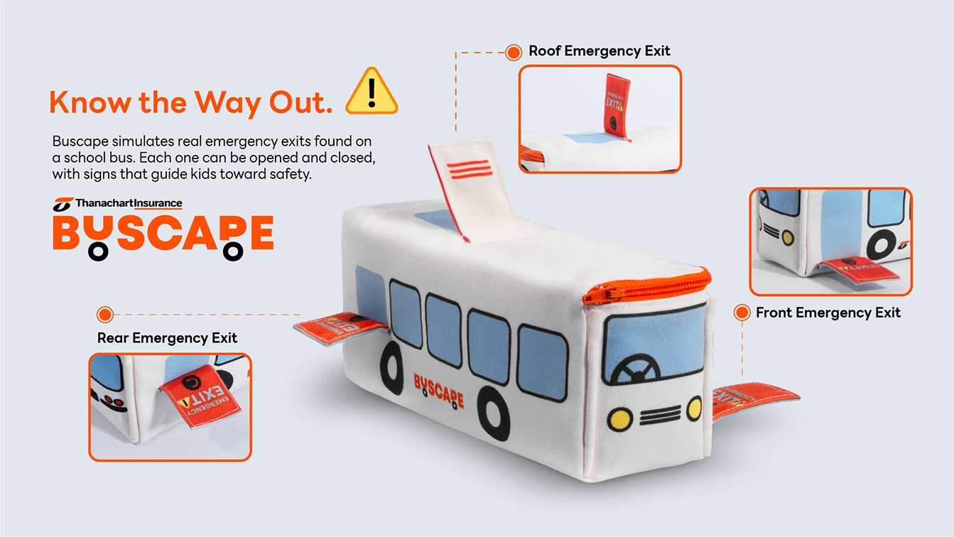 YDM Thailand’s Buscape campaign transforms everyday school supplies into life-saving fire escape training tools