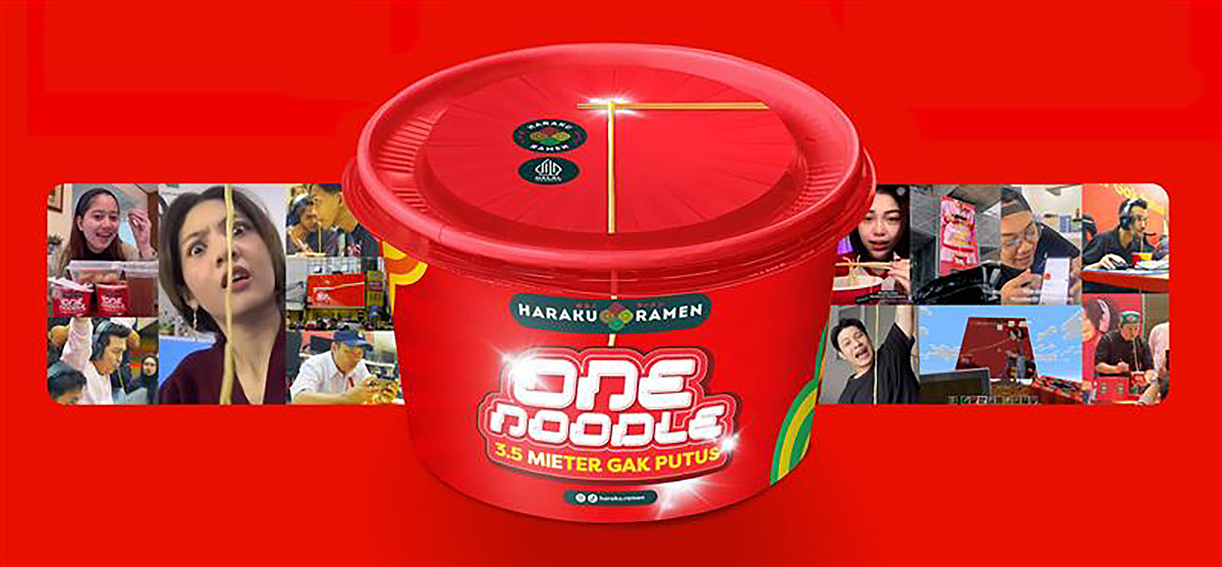Haraku Ramen and BLKJ Havas allow gamers to eat without pausing via “The One Noodle”