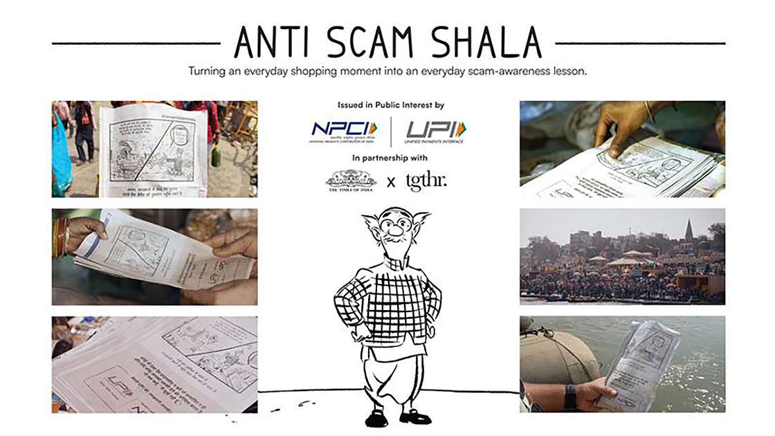 NPCI + TOI’s Anti Scam Shala campaign via tgthr. spreads scam awareness across Maha Kumbh
