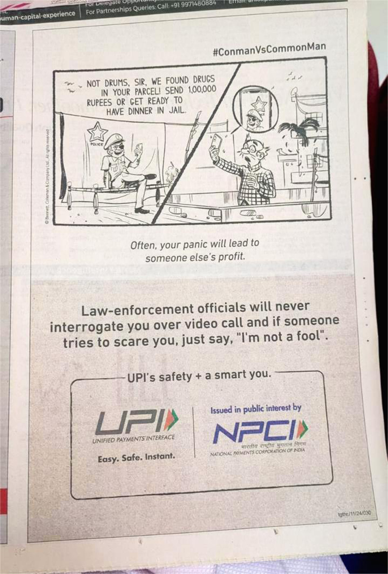 NPCI + TOI’s Anti Scam Shala campaign via tgthr. spreads scam awareness across Maha Kumbh