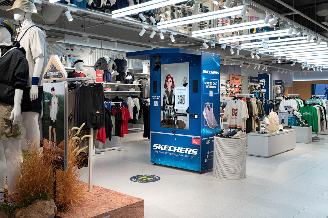 Skechers unveils AI-powered retail assistant ‘Luna’ at Punggol Coast Mall via We Are Social