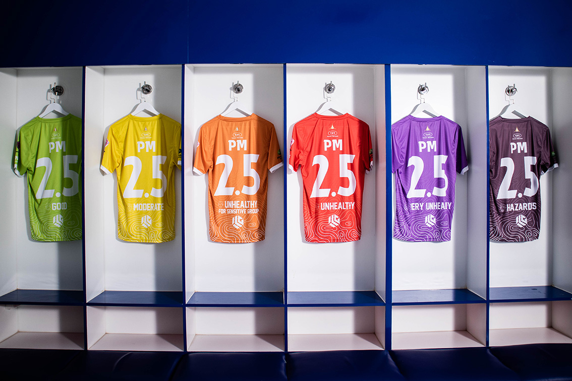Flash Bomber raises awareness of Thailand’s air pollution crisis with Lamphun Warriors F.C. via new “The Air Pollution Jersey” campaign