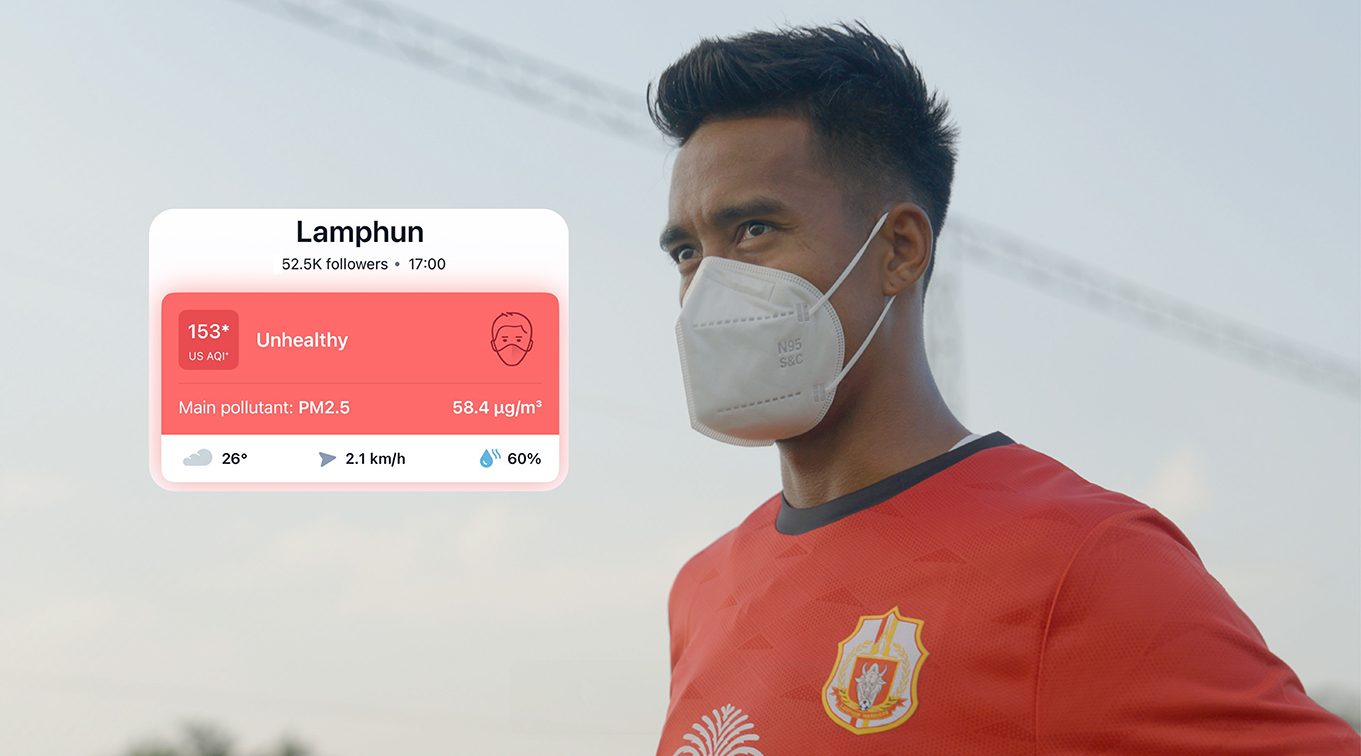 Flash Bomber raises awareness of Thailand’s air pollution crisis with Lamphun Warriors F.C. via new “The Air Pollution Jersey” campaign