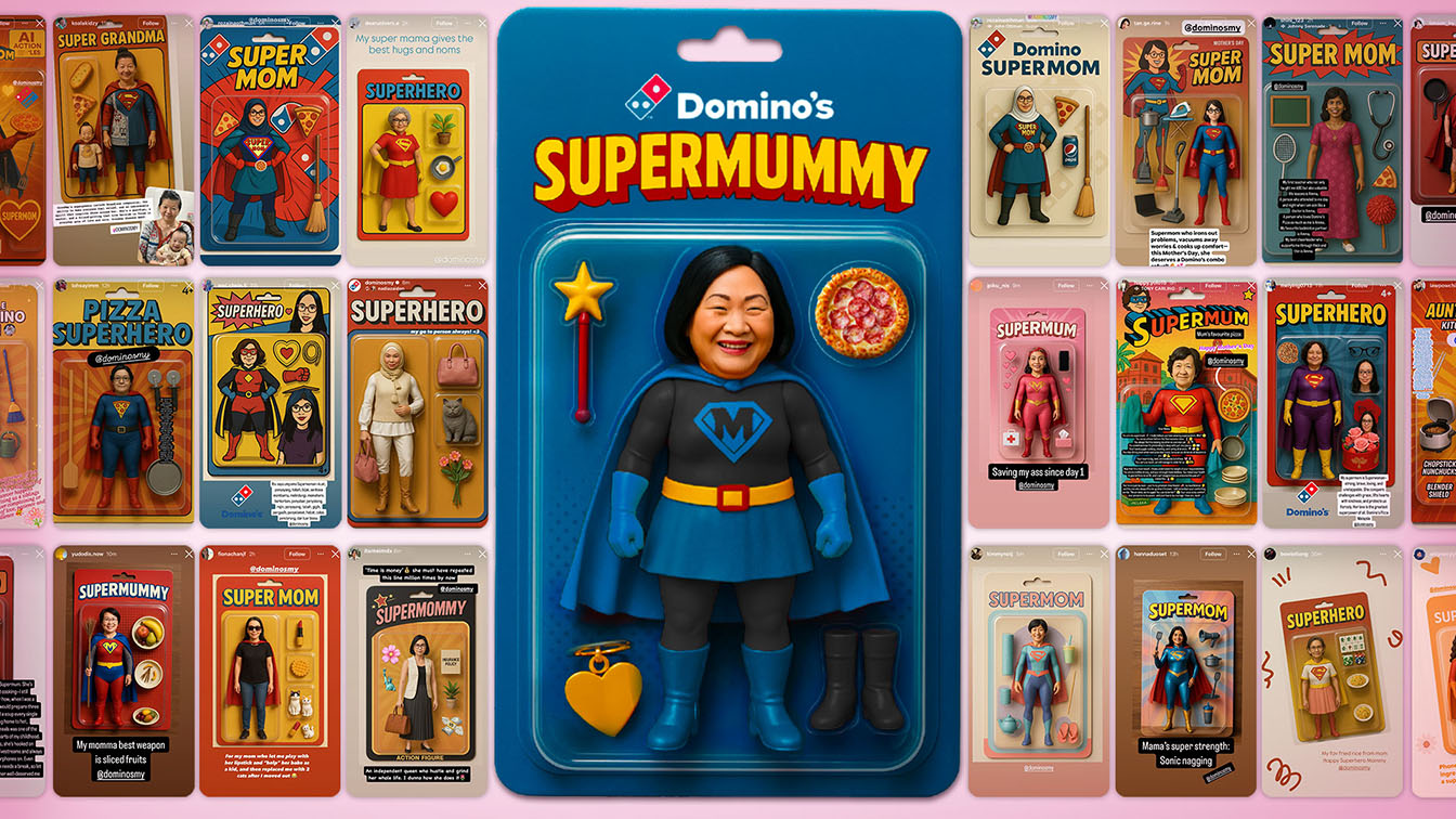 Domino’s and Havas Malaysia turn Moms into superheroes with AI-Generated action figures