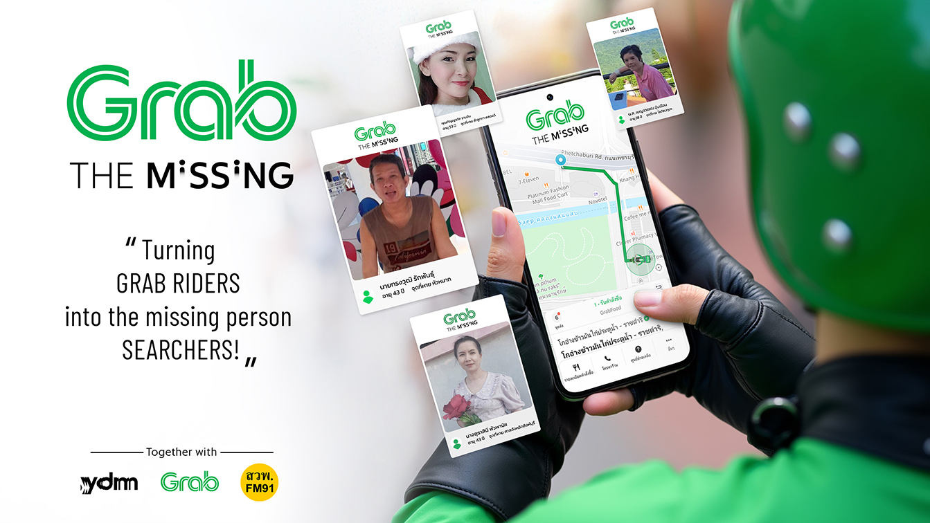 Grab launches rider-powered missing persons network via innovative YDM Thailand campaign