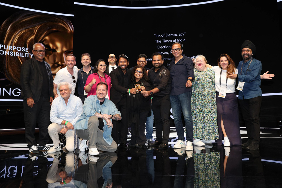 Havas Mumbai awarded Print & Publishing Gold Lion at Cannes for “Ink Of Democracy”