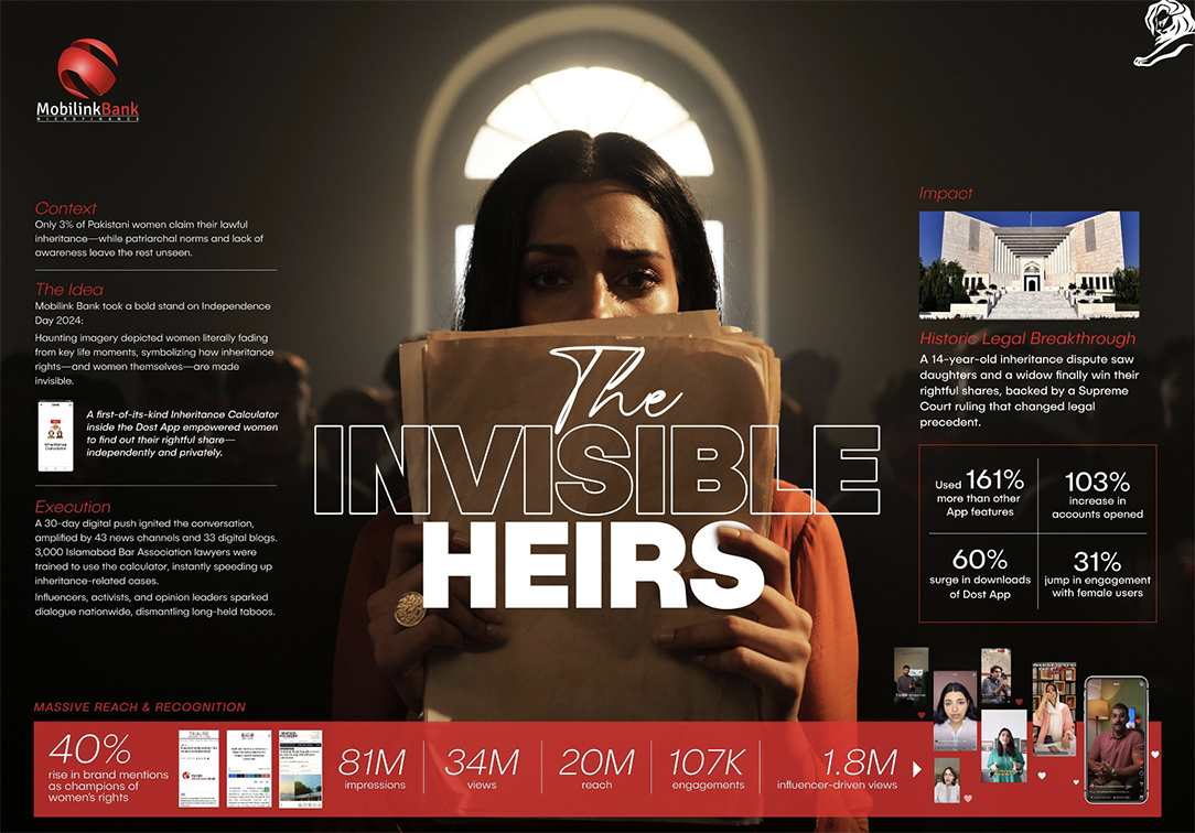 Three from Asia make the shortlist for the Cannes Glass: The Lion for Change