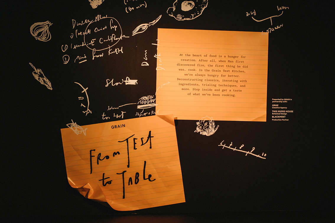 Grain’s “From Test to Table” takes guests on a multi-sensory culinary adventure