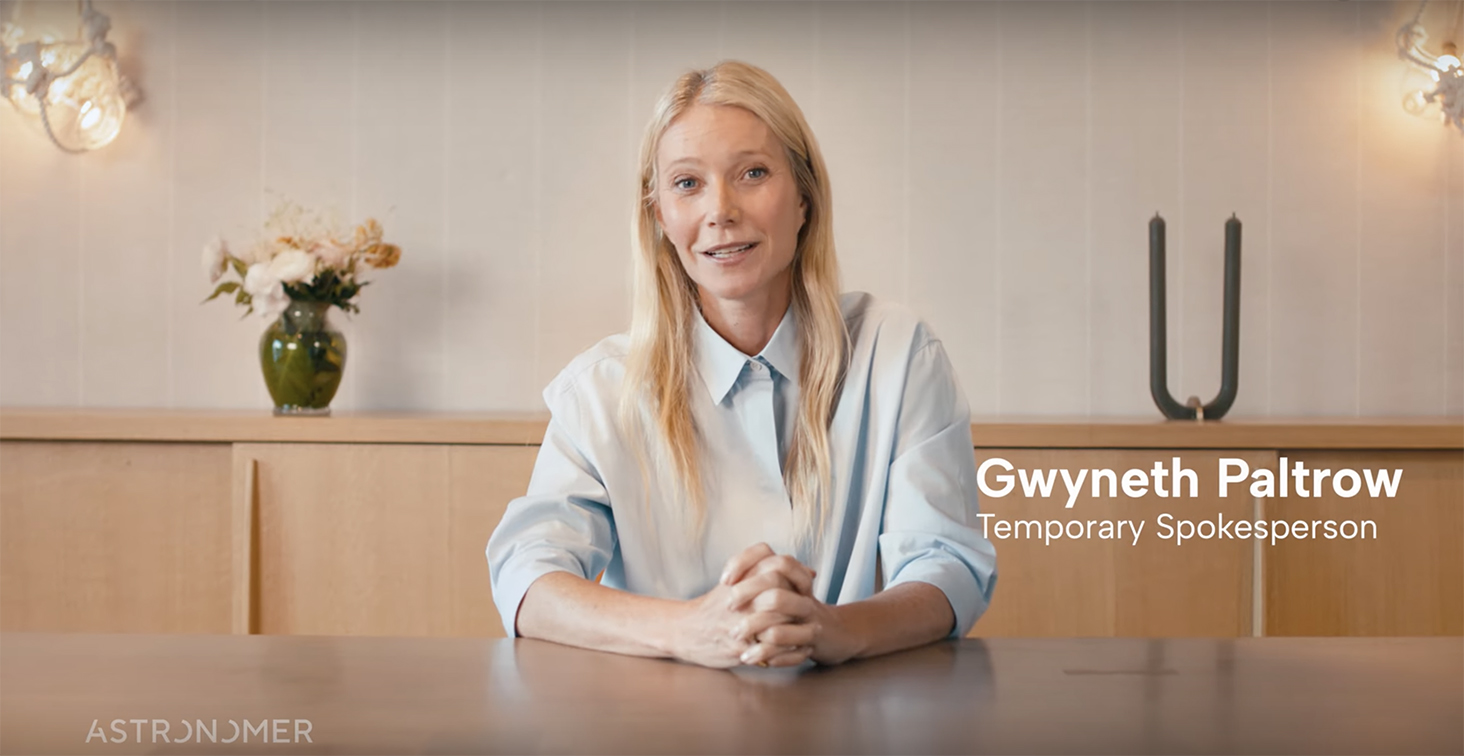 Seen+Noted: Gwyneth Paltrow helps Astronomer reframe PR crisis into a viral win