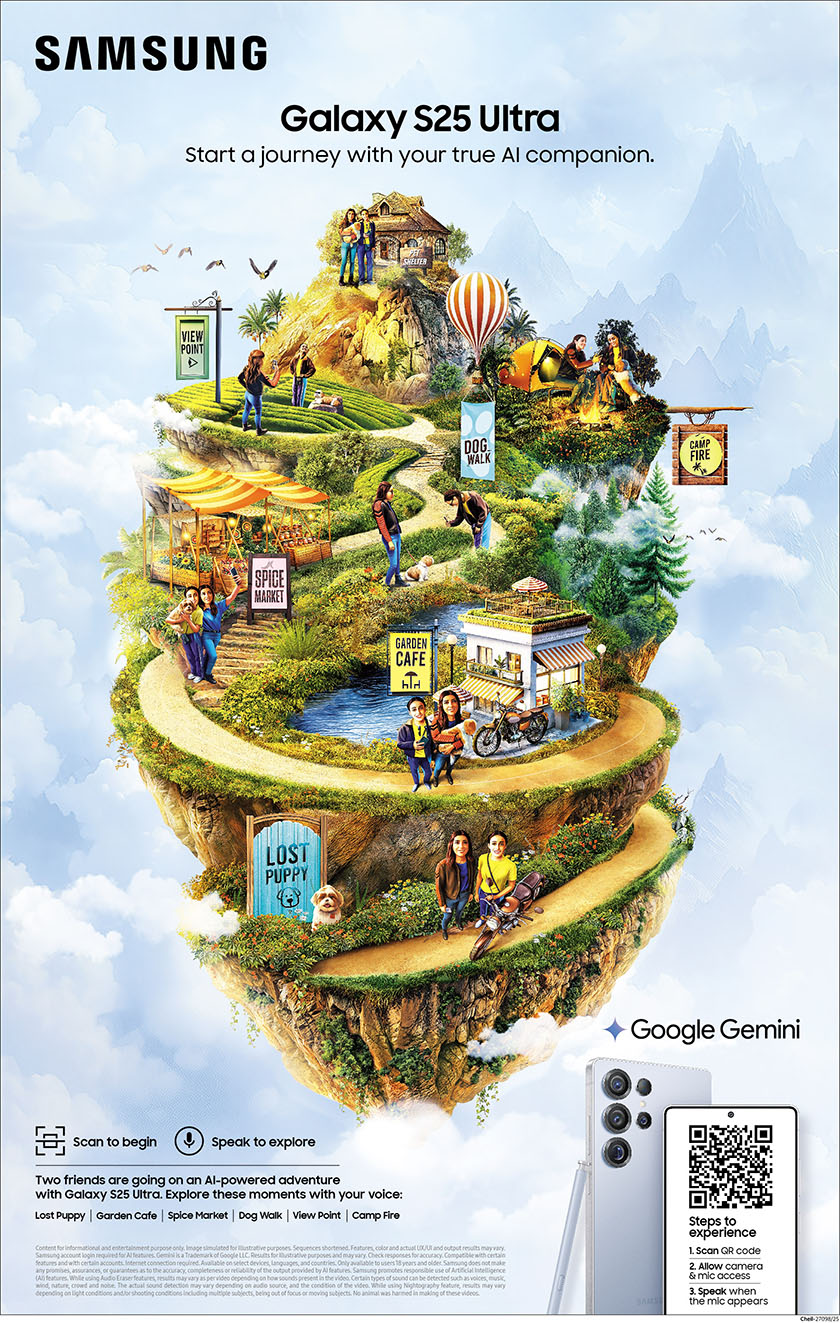 Cheil India and Samsung Galaxy S25 Ultra redefine print with mixed reality newspaper ad