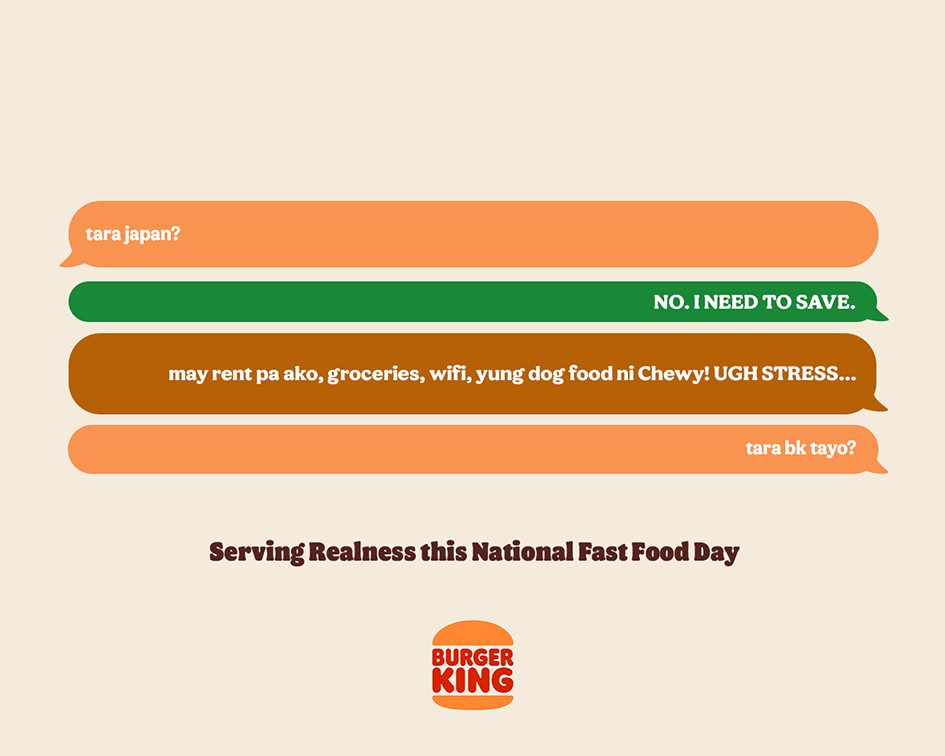 Burger King and Dentsu PH bring the flavor of online cravings to life with “Real Feels”