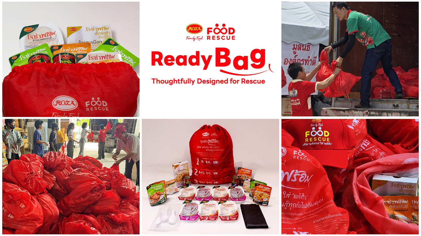 Thai food brand Roza and VML introduce ready-to-eat relief bags for flood affected communities