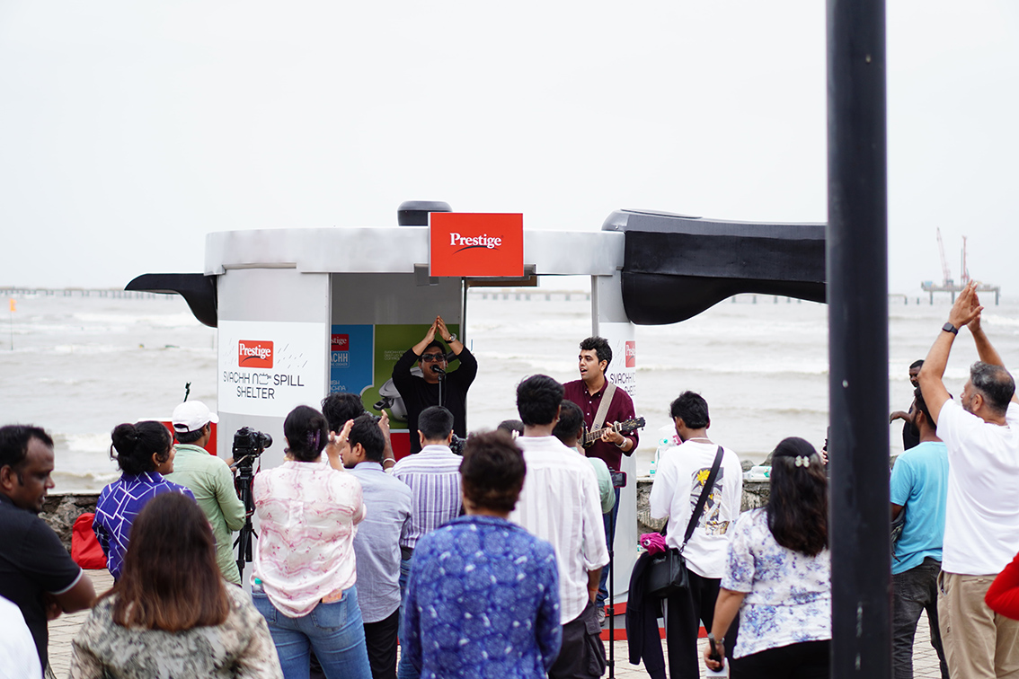 TTK Prestige bebuts life-size anti-spill lid installation created via DDB Mudra India