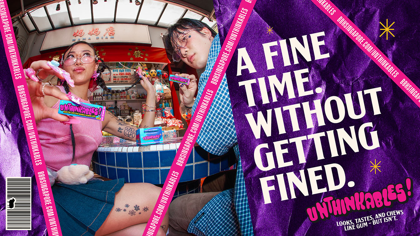 BBH Singapore’s “Unthinkables!” celebrates 60 years with a legal chewing “gum”
