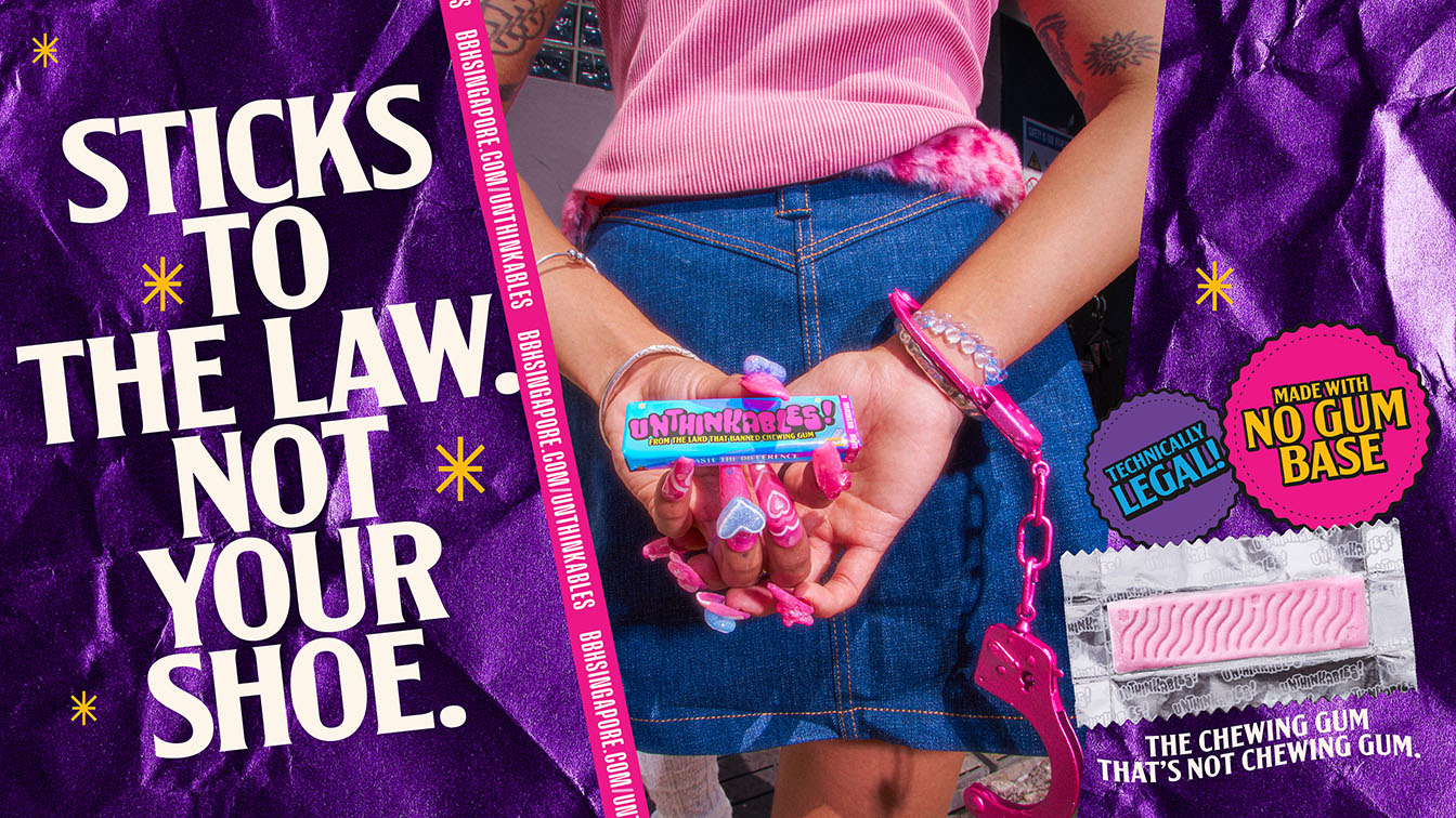 BBH Singapore’s “Unthinkables!” celebrates 60 years with a legal chewing “gum”