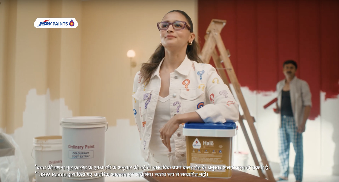 Alia Bhatt and Dulquer Salmaan feature in JSW Paints’ festive film via TBWA\India