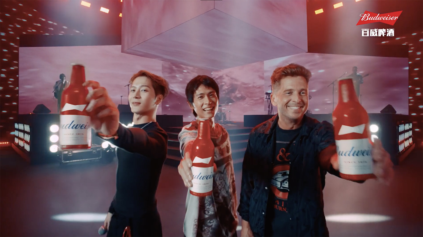 Budweiser launches epic “crowdsurfing” campaign with Jackson Wang and OneRepublic