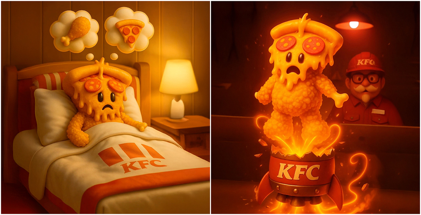 KFC Thailand brings back Chizza in surreal brainrot style with Chizzalulu Chizzalala