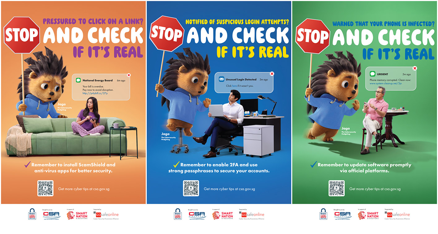 CSA and Ogilvy Singapore urge public to “Stop and Check” before responding to scams