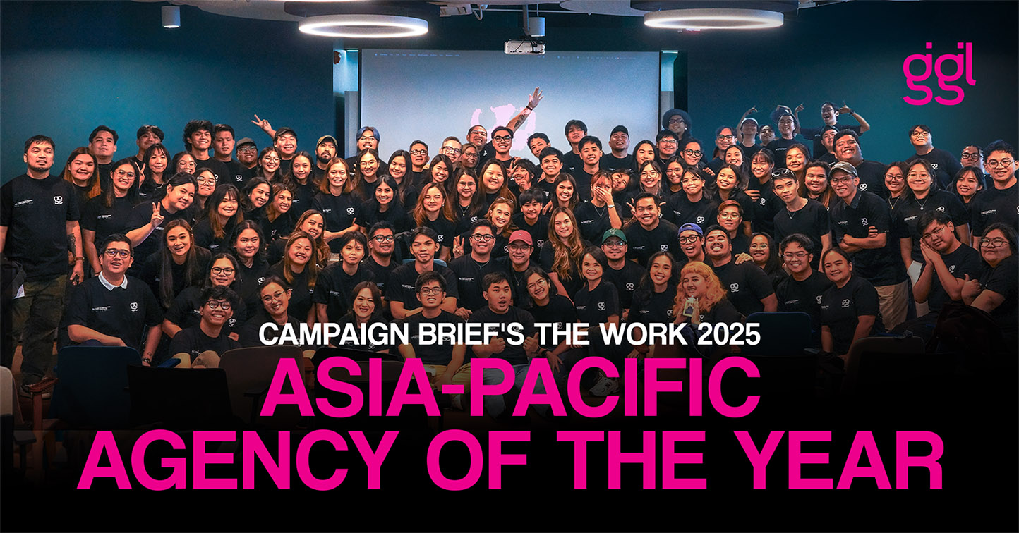 GIGIL Philippines celebrates as the No. 1 Agency in Asia-Pacific in Campaign Brief’s The Work 2025