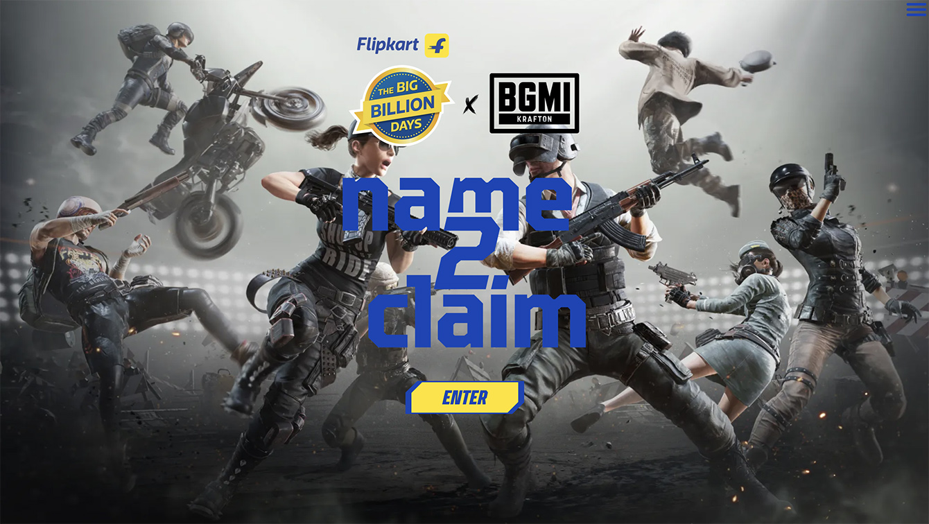 Flipkart and BGMI team up for Big Billion Days ‘Name2Claim’ campaign via DDB Mudra Group