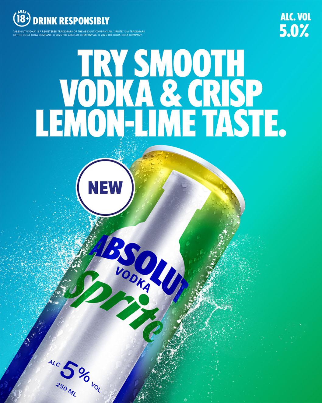 Absolut Vodka & SPRITE launches in Singapore celebrating life’s spontaneous moments