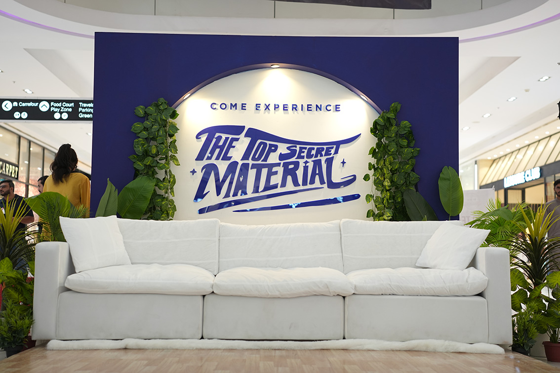 Always challenges stigma around product trial by turning its new top sheet into a sofa