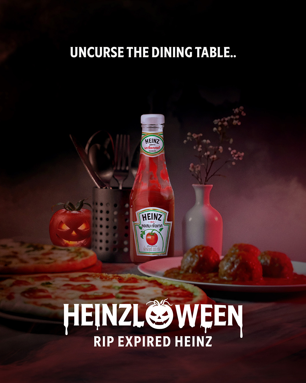 Heinz Thailand and Shooting Stellar turn expired ketchup into a spooky Halloween campaign