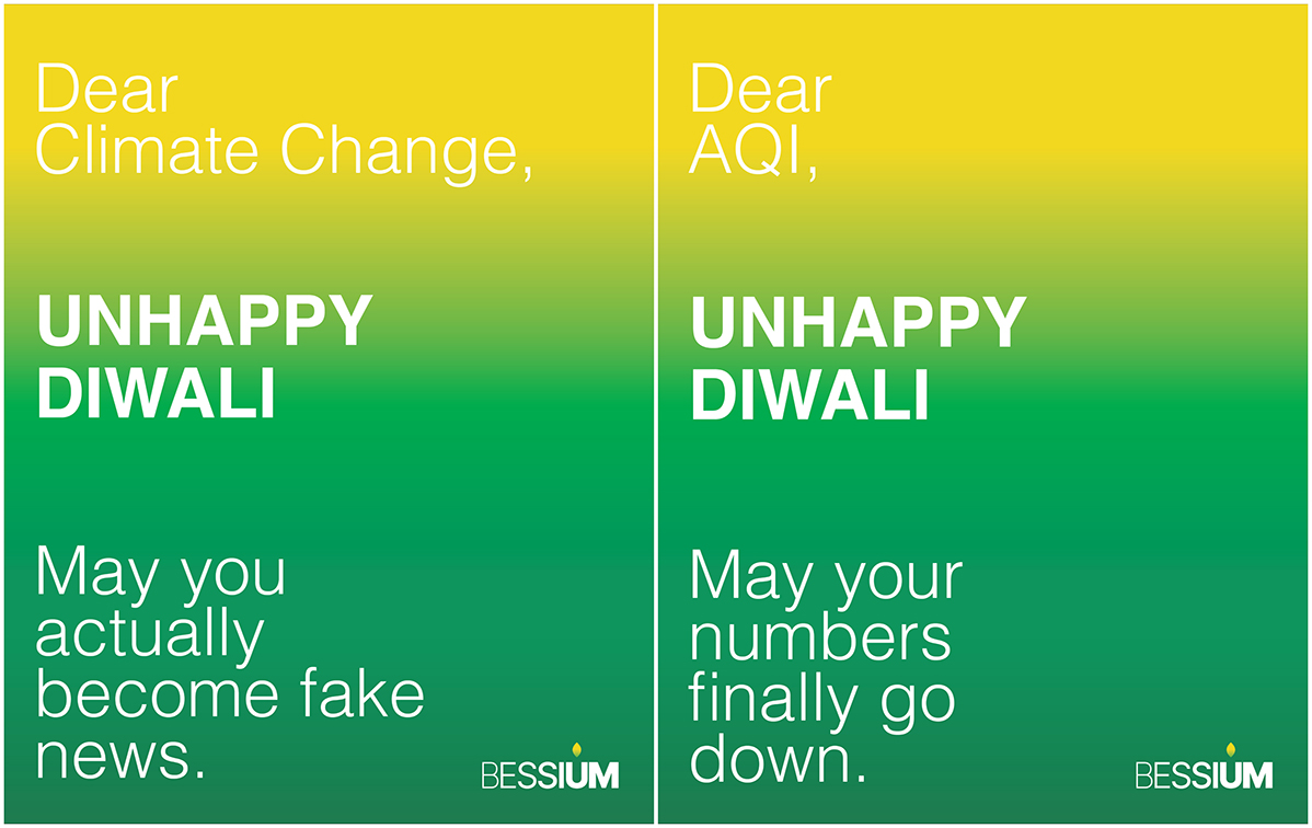 BESSIUM wishes the planet an ‘UnHappy Diwali’ in EFGH India’s anti-pollution campaign