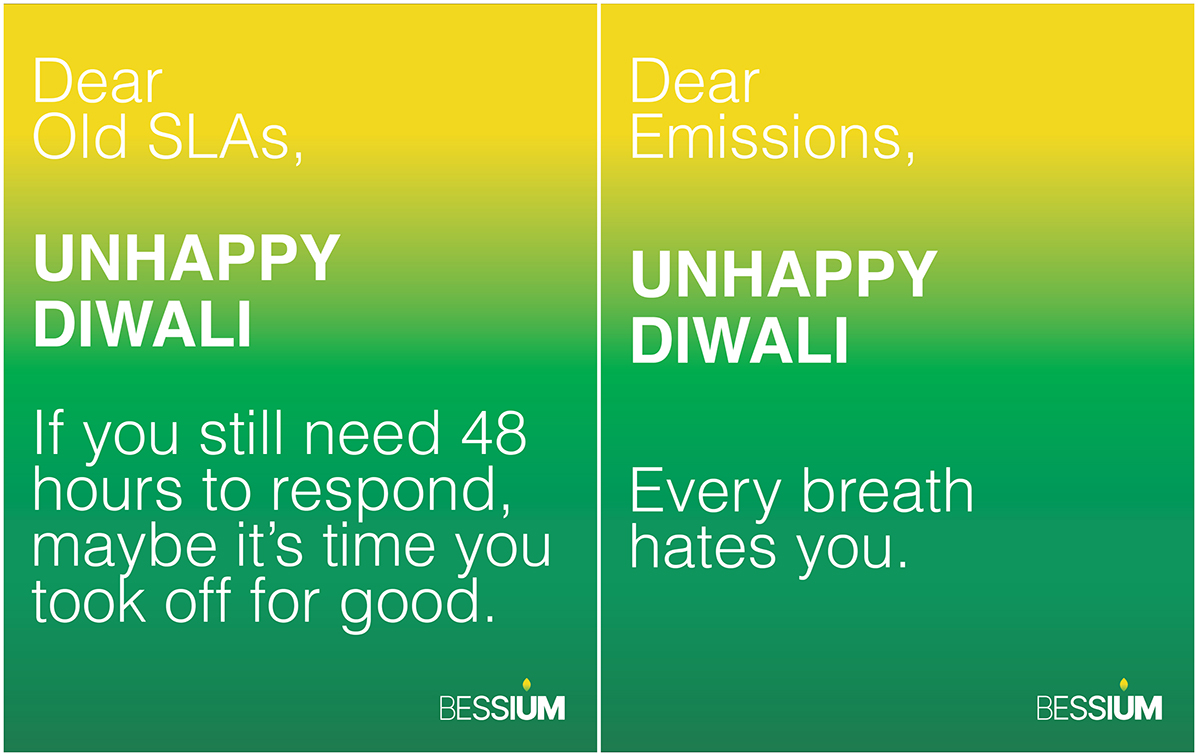 BESSIUM wishes the planet an ‘UnHappy Diwali’ in EFGH India’s anti-pollution campaign