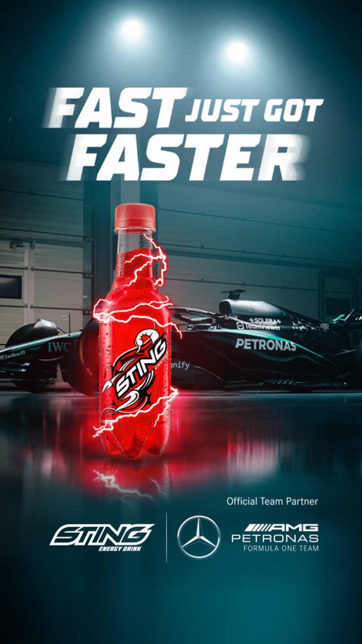 PepsiCo’s Sting Energy and Mercedes-AMG PETRONAS F1 Team ignite high-speed partnership