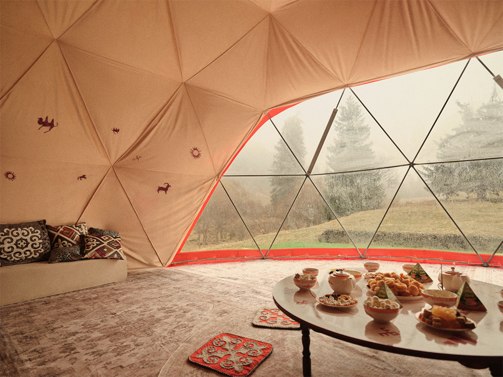 adidas opens mountain teahouse experience deep in Kazakhstan’s Butakovskiy Gorge