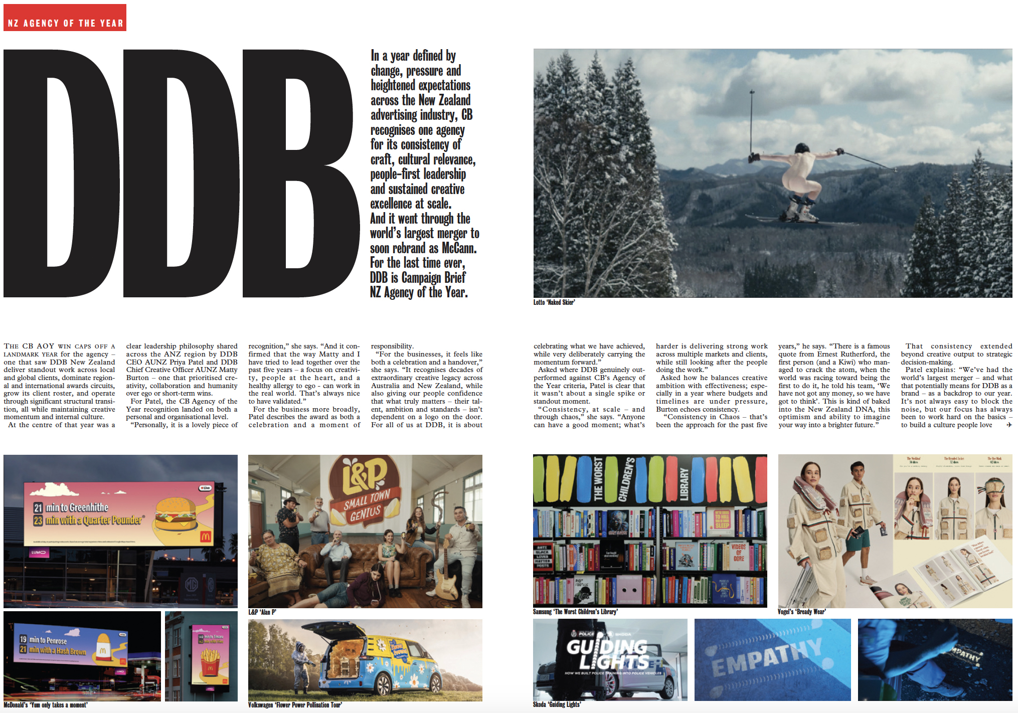 DDB crowned Campaign Brief 2025 New Zealand Agency of the Year ~ people-first leadership, creative + craft excellence at scale