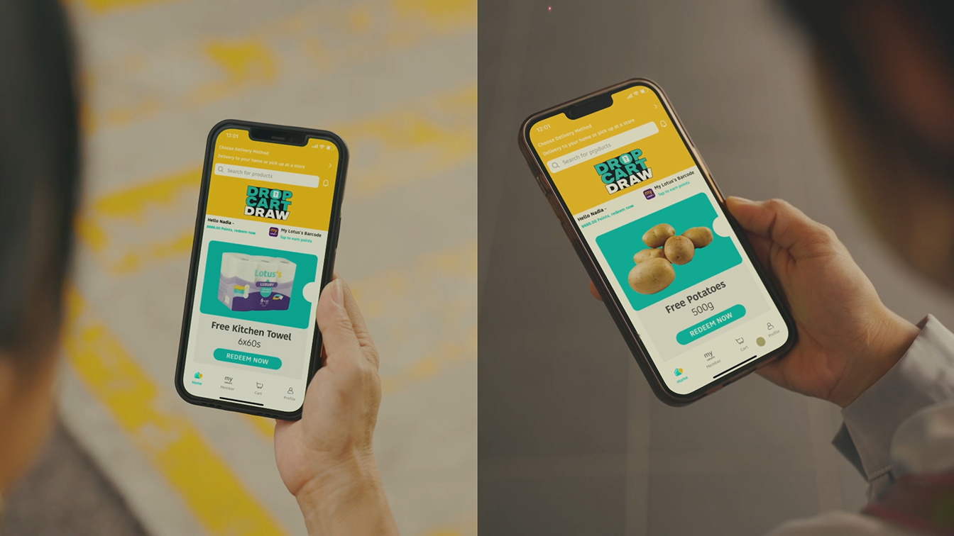 VML Malaysia helps Lotus’s turn trolley returns into shopper rewards with Drop Cart Draw