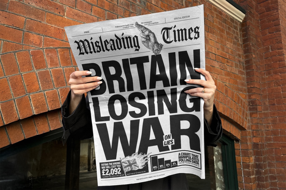 A fake newspaper to end fake news with ‘Misleading Times’ sent to MPs to expose absurdity of UK election rules allowing fake newspapers